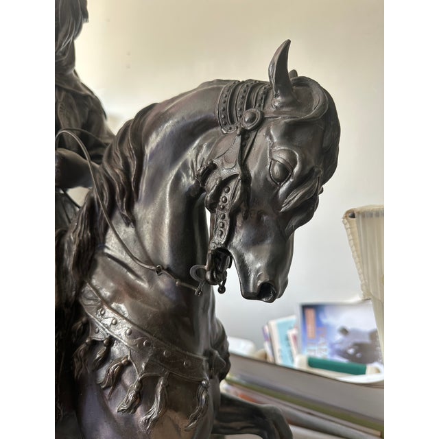 Islamic Mid 20th Century Antoine-Louis Barye Cavalier Arabe Horseman For Sale - Image 3 of 8