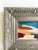 Abstract "Turquoise Water" 2026 Mini Painting by Jessalin Beutler With Vintage Frame For Sale - Image 3 of 3