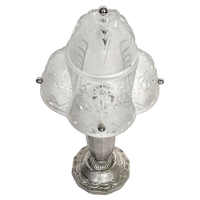 French Art Deco Table Lamp signed by Muller Frères For Sale In New York - Image 6 of 9