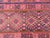 Rose Afghan Maimana Kilim Area Rug, Handwoven Wool, 5x10, Rose & Navy For Sale - Image 8 of 16