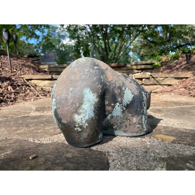 Tony Evans Evans Studio Raku Ceramic Pottery Bear Sculpture For Sale - Image 11 of 12