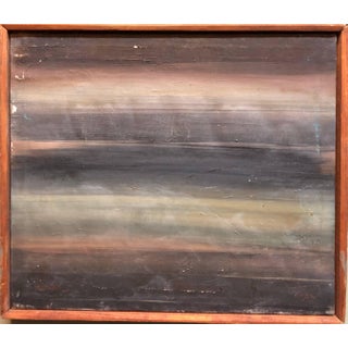 Mordechai Avniel, Israeli Modernist Oil Painting Abstract "Moonlight" Bezalel School For Sale