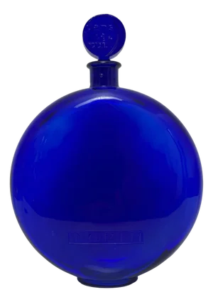 Cobalt Blue Perfume Bottle by René Lalique
