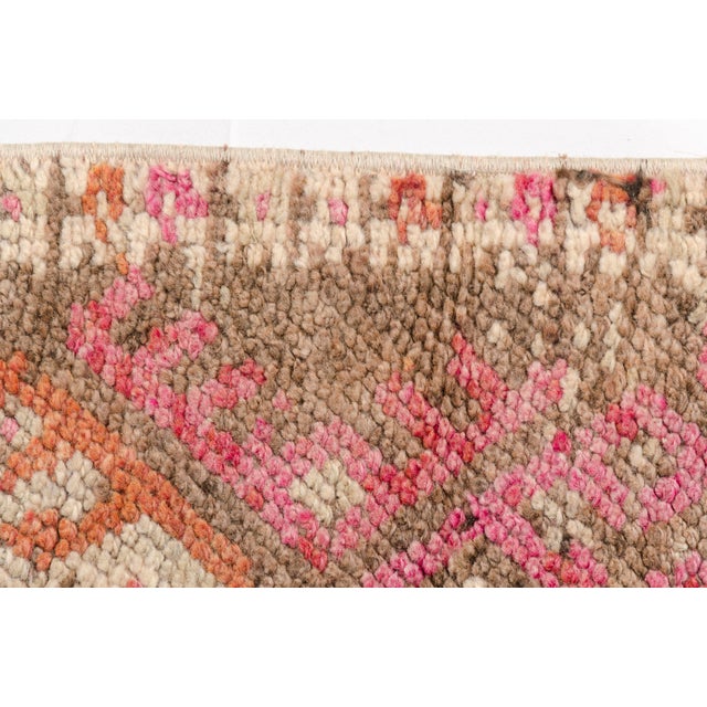 Textile Extra Long Vintage Turkish Hallway Runner For Sale - Image 7 of 9