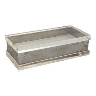 Hollywood Regency Lucite Box, Guzzini Italy 1970 For Sale