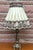 Traditional Vintage Empire Table Lamp in Brass with Fabric Shade, 1960s For Sale - Image 3 of 11
