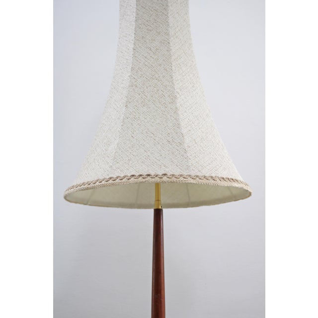 Danish Modern Teak Cone Floor Lamp, 1960s For Sale - Image 4 of 11
