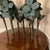 Early 21st Century Early 21st Century Bronze Artist Made Brutalist Style Flower Sculpture- a Pair For Sale - Image 5 of 9