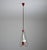 Metal Mid-Century Italian Pendant Lamp in Red Metal and Opaline Glass, 1950s For Sale - Image 7 of 7