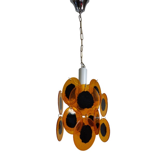 Vintage Space Age Chandelier in the style of Gino Vistosi, 1970s For Sale