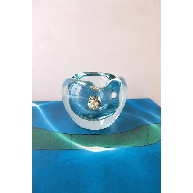 Daum France Crystal Bowl or Ashtray For Sale - Image 10 of 11