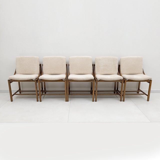 Dining Chairs by Vittorio Rossi for Lorenzon Italia, 1960s, Set of 5 For Sale - Image 11 of 11