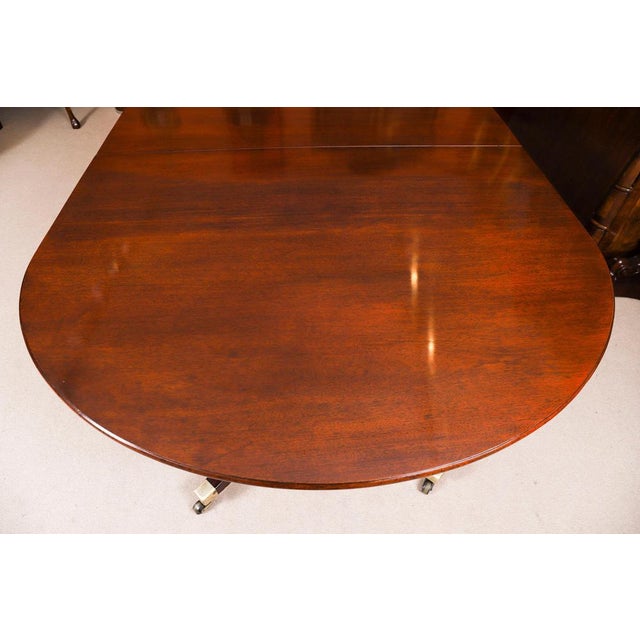 Antique George III Regency Dining Table and Dining Chairs, 18th Century, Set of 11 For Sale - Image 9 of 18