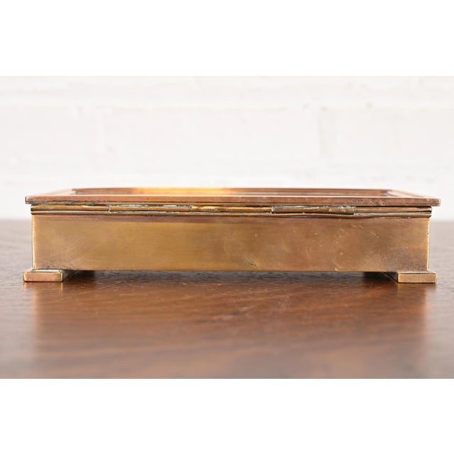 Tiffany & Co. Art Deco Period Bronze Cigar Box or Jewelry Box, Circa 1920s For Sale - Image 10 of 14