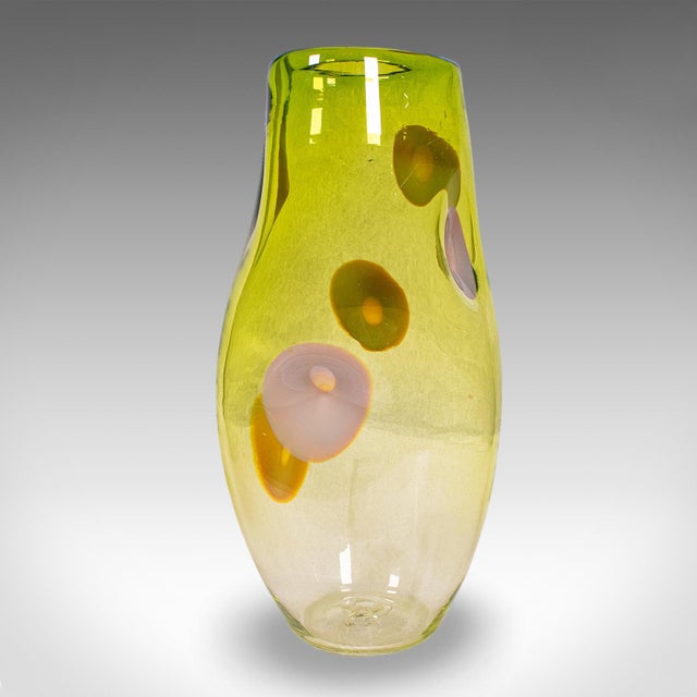 English Vintage Art Vase, English, Blown Glass, Display Sleeve, Columbia Glassworks For Sale - Image 3 of 10