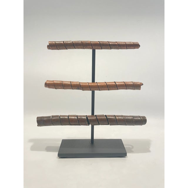 Mid 20th Century Vintage Ethiopian Mounted Copper Hair Ornaments For Sale - Image 5 of 5