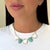 Turquoise Pearl Pyramid Necklace For Sale - Image 4 of 4