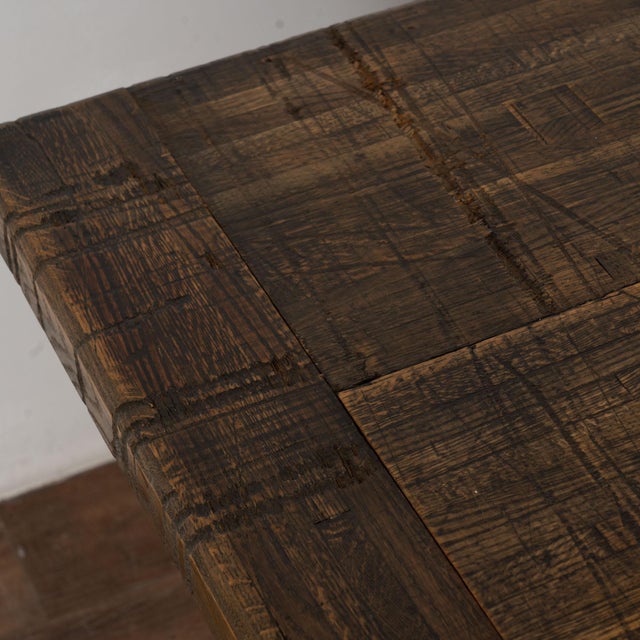 Mid 19th Century 19th Century Pine Shop Counter With Rustic Reclaimed Top for Kitchen Island For Sale - Image 5 of 12