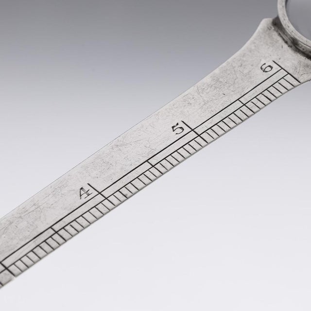 1920s 20th Century British Silver Magnifying Glass & Ruler from Asprey, 1929 For Sale - Image 5 of 12
