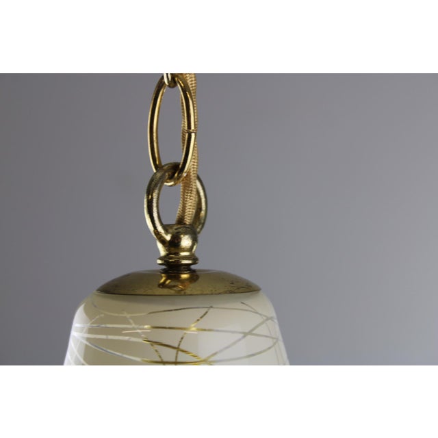 Austrian Glass Pendant Light, 1950 For Sale - Image 6 of 9