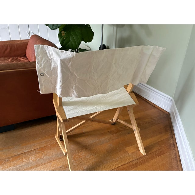 1970s 1970s Praia Folding Canvas Chair Attributed to Pier Giacomo Castiglioni for Gavina Italy For Sale - Image 5 of 14