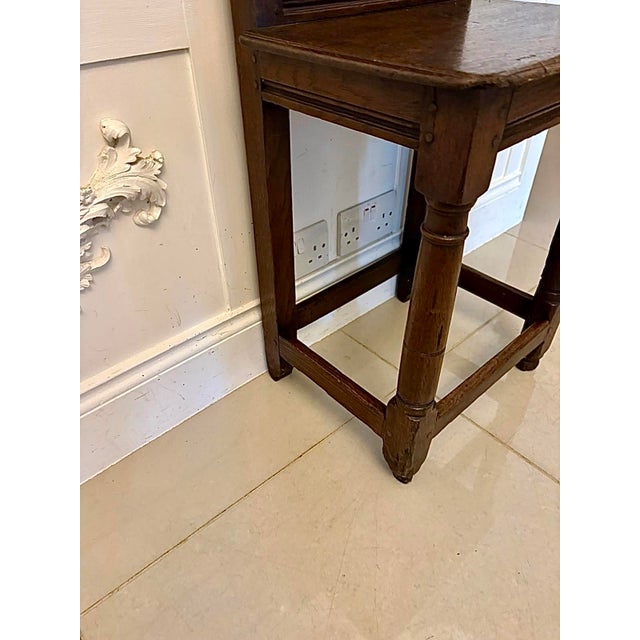 Antique English Oak Correction Chair, 1680 For Sale - Image 14 of 15