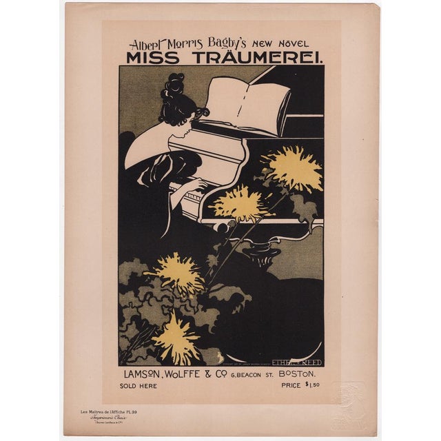 Ethel Reed, Miss Traumerei from Les Maîtres de L'Affiche, 1897, Original Lithograph For Sale - Image 8 of 13