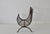 Late 20th Century Rustic Western Style Wrought Iron Fireplace Log Holder Open Stars Cutouts Detail Vintage For Sale - Image 5 of 13