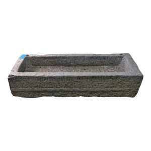 50" Inch Long Hand Chiseled Stone Trough 37