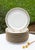 White Porcelain Flat Plates with Gilt Details from Limoges, 1960s, Set of 12 For Sale - Image 8 of 8
