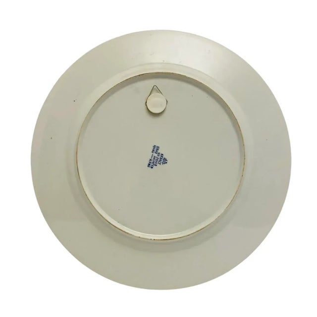 Blue Vintage Ardalt Asian Blue & White Decorative Plate, 3904b Hong Kong (B) For Sale - Image 8 of 9