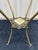 Brass Antique Two-Tier Art Nouveau Brass and Onyx Planter Stand With Gallery For Sale - Image 8 of 12