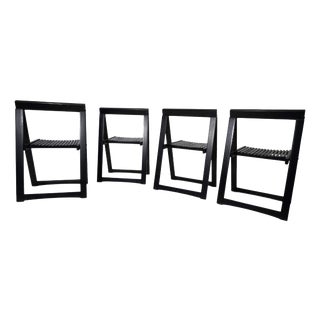Trieste Folding Chairs by Aldo Jacobi for Bazzani, 1960, Set of 4 For Sale
