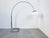 Mid-Century Arch Floor Lamp in Chrome and White from Gebrüder Cosack, 1970s, in Good conditions. Designed 1970 to 1979 I...