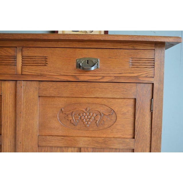 Art Deco Sideboard in Wood, Oak For Sale - Image 6 of 11