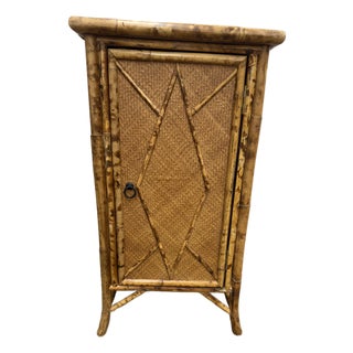 Fabulous Vintage Bamboo Cabinet, 1970’s For Sale
