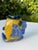 Ceramic Vintage Handcrafted 4” Crackle Glazed Tropical Fish Art Pottery Vase For Sale - Image 7 of 10