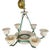 This elegant six-light chandelier beautifully combines sculptural bronze craftsmanship with the timeless beauty of carved...