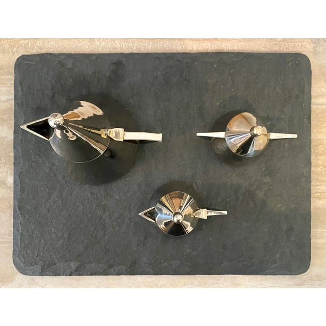 Michael Graves Postmodern Memphis-Style Tea Set, Set of 4 Pieces (After Michael Graves) For Sale - Image 4 of 10