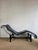 1980s Vintage Chaise Lounge in Leather and Chrome Steel, 1980s For Sale - Image 5 of 5