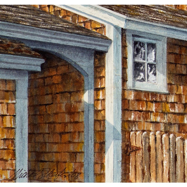 Realism "Maine Lighthouse" Original Watercolor Painting For Sale - Image 3 of 4