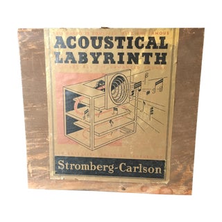 Stromberg Carlson 1930 Radio Wood Advertising Sign For Sale