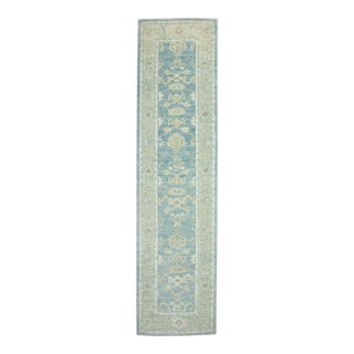 Turkish Oushak Runner Rug 3' x 11'10" #17814 For Sale