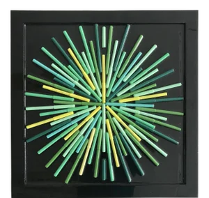 "Colorado" Contemporary Abstract Mixed-Media Painting by Mauro Oliveira, Framed