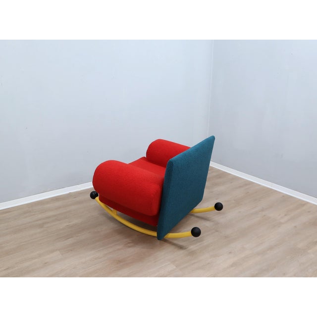 Metal Topolino Rocking Chair by Seveso & Trezzi for Felice Rossi, 1980s For Sale - Image 7 of 13