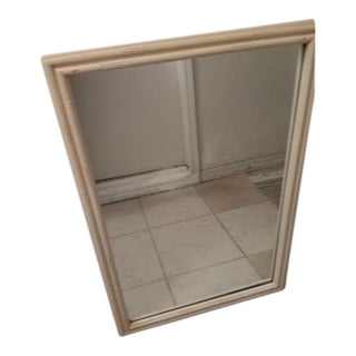 Hollywood Regency Wall Mirror Ivory Color For Sale