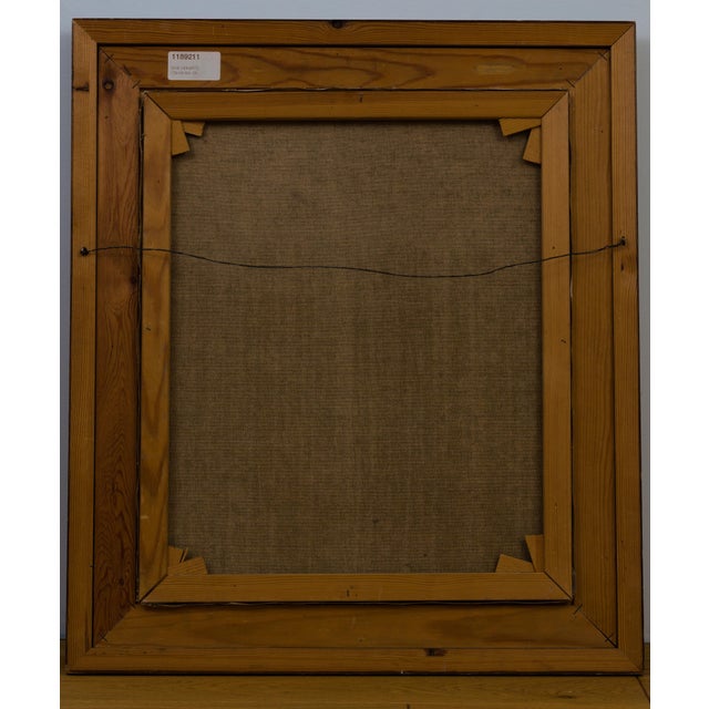 Erik Heinertz, Blue Expressionist Portrait, 1960s, Oil on Canvas For Sale - Image 7 of 10