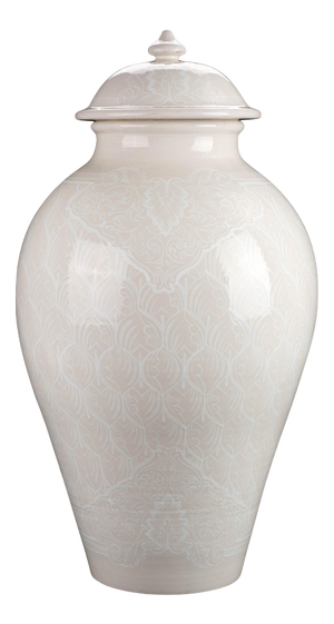 White Lace Heritage Vase by Deblona