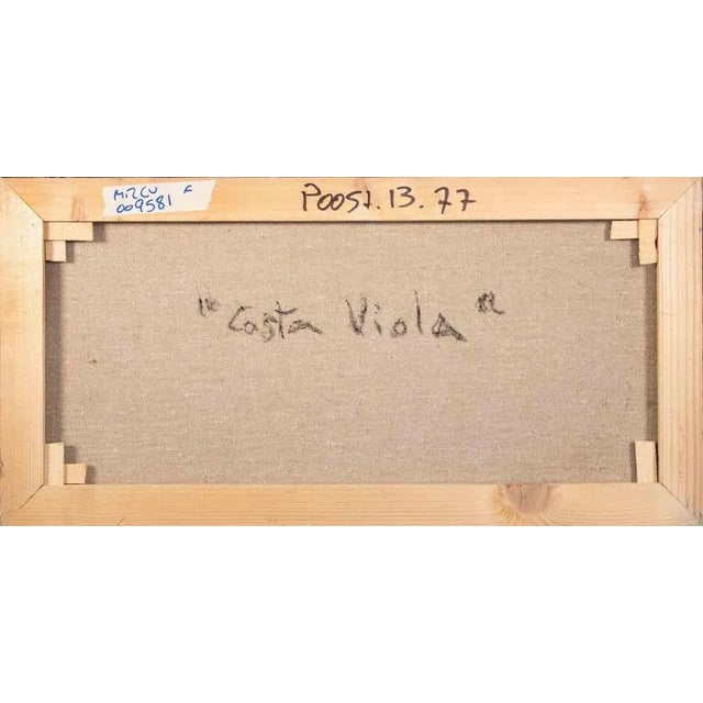 Pino Romanò, View of Costa Viola, Oil Painting, 1990s For Sale - Image 4 of 5