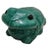 Italian 1950s Huge 9" Ceramic Green Bull Frog Garden Pond Pot Decor Whimsical For Sale - Image 12 of 18